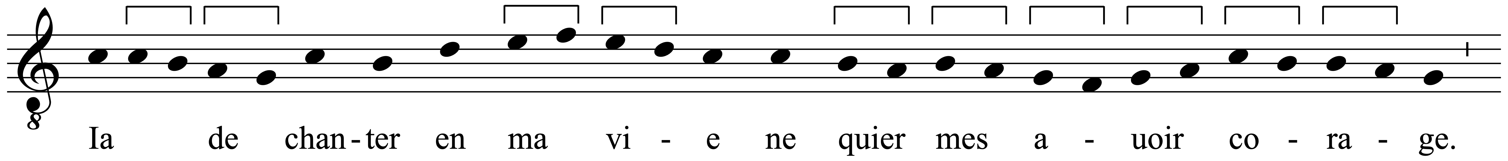 Work musical notation